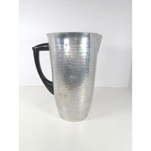 Vintage Water Pitcher Hammered‎ Aluminum, Bakelite Handle MCM Made In Spain MMM